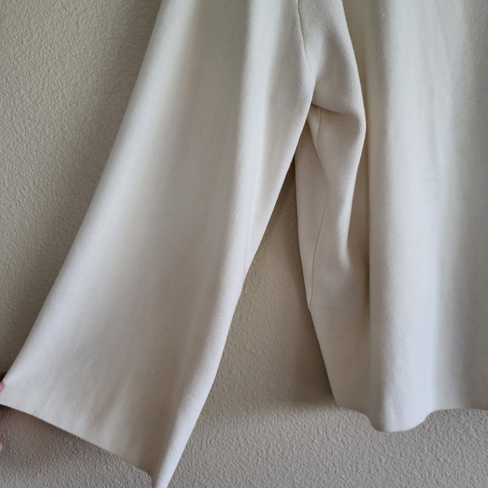 H&M Ivory Wool Blend Sweater sz L - Picture 3 of 5
